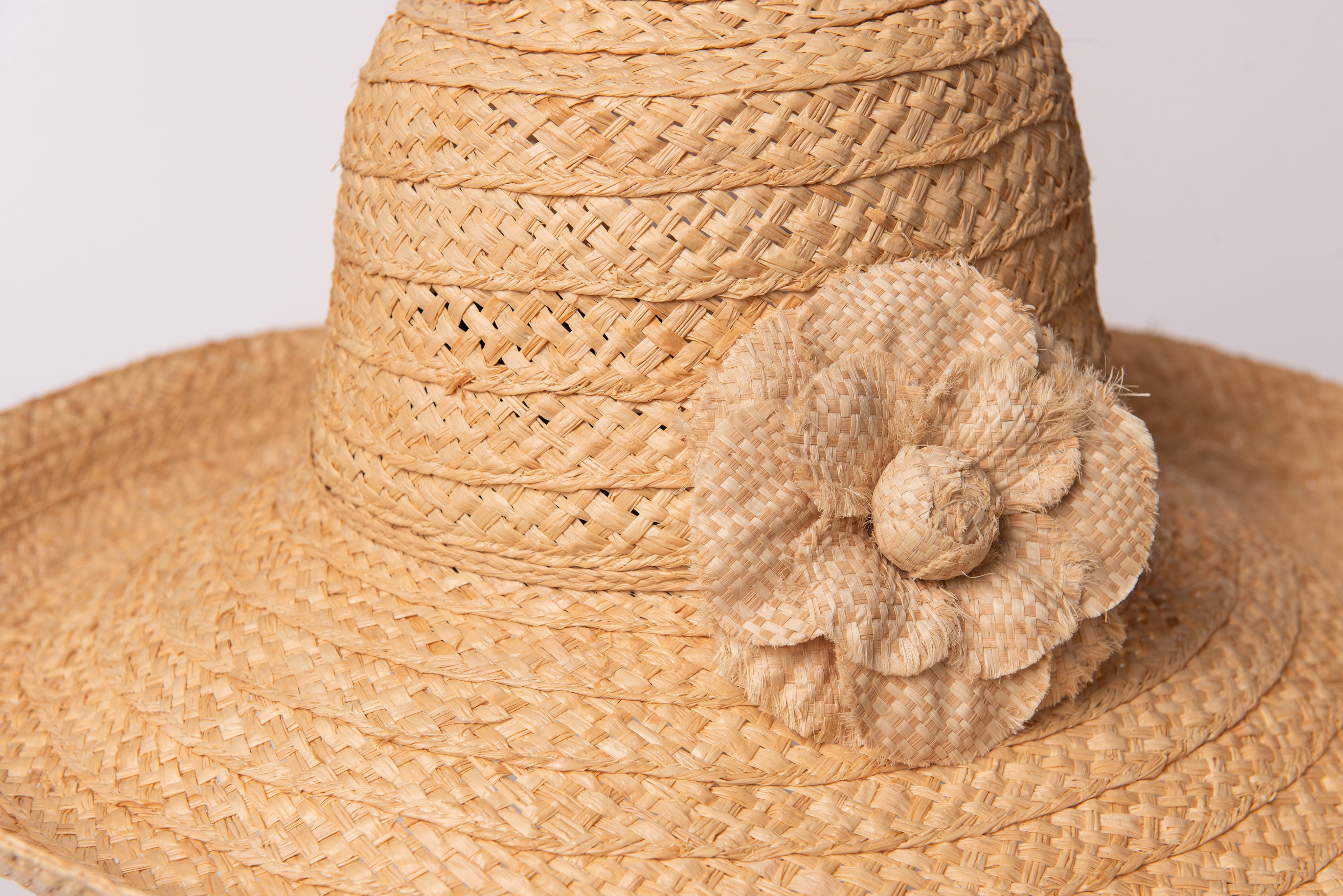 Patachou floral-detail sun hat - Neutrals